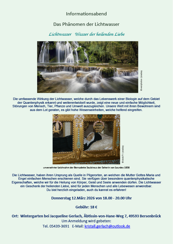Infoabend Lichtwasser